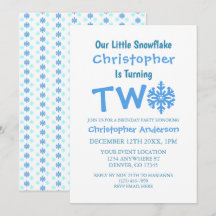 Kleine Snowflake 2. Geburtstag