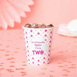 Kleine Snowflake 2. Geburtstag Pappbecher