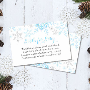 Kleine Snowflake Babydusche Buchkarte