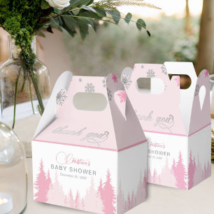 Kleine Snowflake Winter Baby Dusche Geschenkschachtel