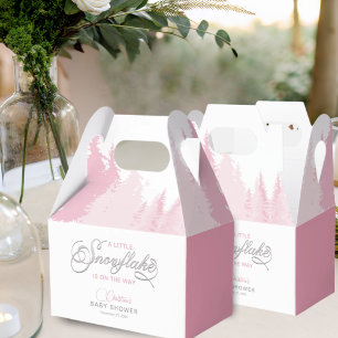 Kleine Snowflake Winter Baby Dusche Geschenkschachtel