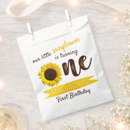 Kleine Sonnenblume 1. Geburtstag Party Geschenktütchen