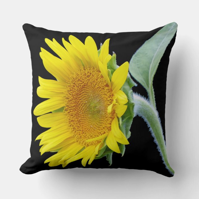 Kleine Sonnenblume Kissen (Vorderseite)
