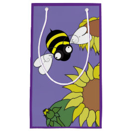 Kleine Sonnenblumenbeutel Geschenktüte