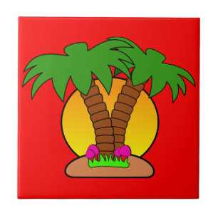 Kleine Sonnenuntergänge (4,25" x 4,25") Keramik Fo Fliese