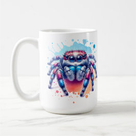 Kleine Springspinnen Grafik Kaffeetasse