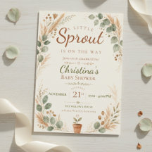 Kleine Spross Botanische Babyparty