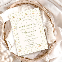 Kleine Spross Vintage-Garten-Baby-Party