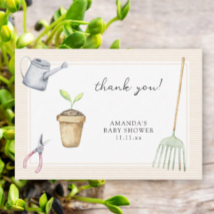 Kleine Sprossen-Baby Shower Danke