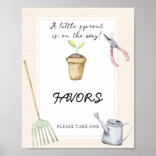 Kleine Sprout Baby Duschfavoriten Poster