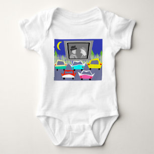 Kleine Stadt Antrieb-im Film-Baby-Strampler Baby Strampler