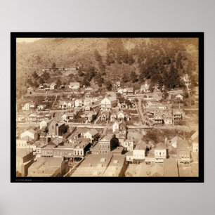 Kleine Stadt Deadwood SD 1887 Poster