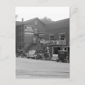 Kleine Stadt Ohio, 1930er Postkarte