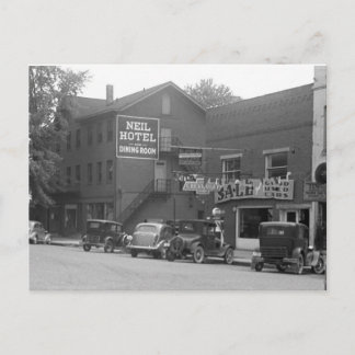 Kleine Stadt Ohio, 1930er Postkarte