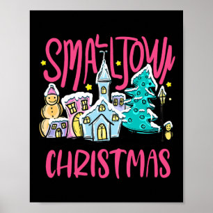 Kleine Stadt Weihnachten Weihnachten Weihnachten B Poster