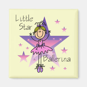 Kleine Stern-Ballerina - Blondes Haar Magnet