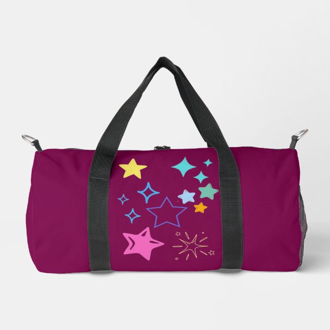 Kleine Sterne Duffle Bag (Vorderseite)
