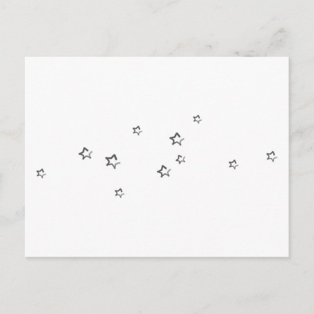 Kleine Sterne Postkarte (Vorderseite)
