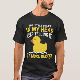 Kleine Stimmen in meinem Head Rubber Duck Lover Ba T-Shirt