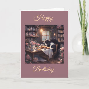 Kleine Stinktier-Teekekse und Rosen Alles Gute zum Karte