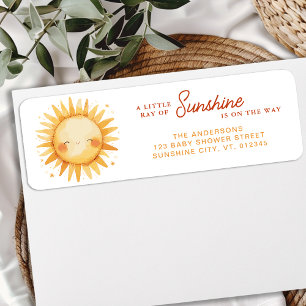 Kleine Strahlen von Sonnenschein-Baby-Party-Rückse