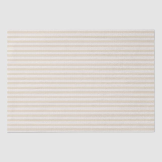 Kleine Streifen Beige Teppichpapier für Elfenbein Seidenpapier (Vorderseite)