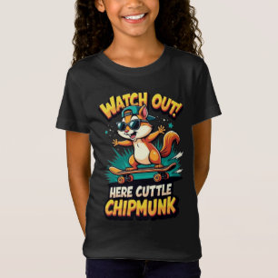 🐿️Kleine Streifenhörnchen-Kinder Süßes Cartoon-Ti T-Shirt