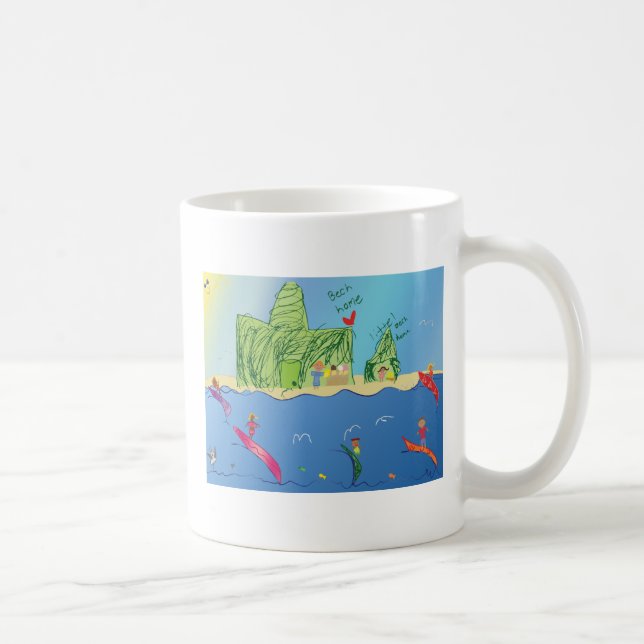 Kleine Surfer-Tasse Kaffeetasse (Rechts)