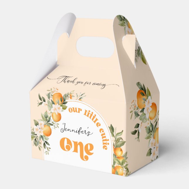 Kleine Süsse 1. Geburtstag Party Geschenkschachtel (Vorderseite)