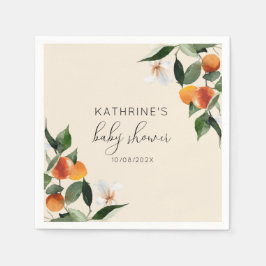 kleine Süsse Aquarell Zitrusbrasse Serviette