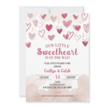 Kleine Süße auf dem Weg, Babydusche, Kupid