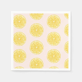 Kleine Süsse auf dem Weg Lemon Citrus Babydusche Serviette