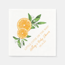 Kleine Süsse auf dem Weg Serviette