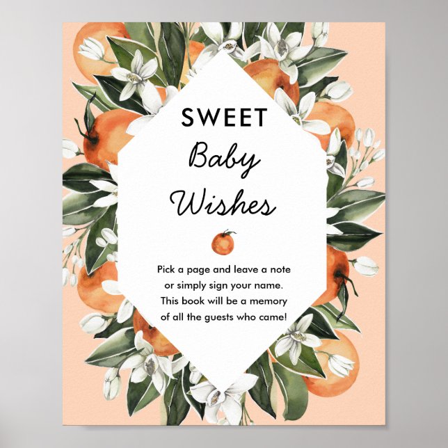 Kleine Süsse Baby Dusche Sweet Baby wünscht Unters Poster (Vorne)