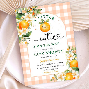 Kleine Süsse Baby Duwer Citrus Gender Neutral Einladung