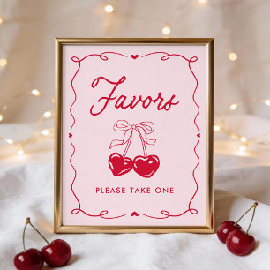 Kleine Süße-Baby-Party-Geschenke-Schild Poster