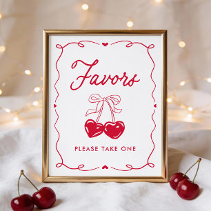 Kleine Süße-Baby-Party-Geschenke-Schild Poster