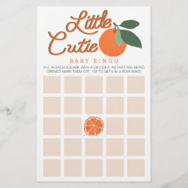Kleine Süsse Baby Shower Bingo Game - Clementine C
