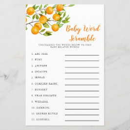 Kleine Süsse Baby Word Scramble Game