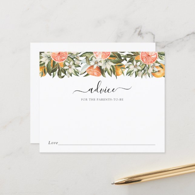 Kleine Süsse Babyberatung für die künftigen Eltern (Vorderseite/Rückseite Beispiel)