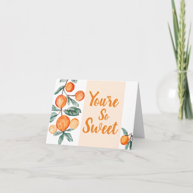 Kleine Süsse Babydusche Danke Karte (Vorderseite)