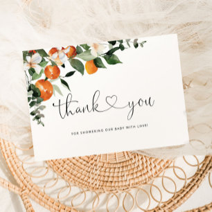 Kleine Süsse Babydusche danke Karte