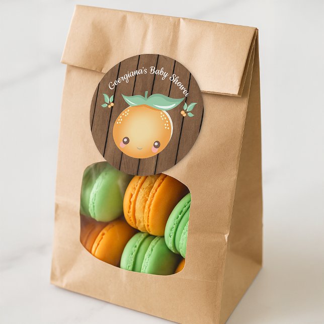 Kleine Süsse Babydusche Klassischer Rundaufkleber Runder Aufkleber (Little Cutie Baby Shower Classic Round Sticker
)