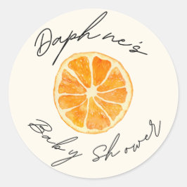 Kleine Süsse Babydusche Pflegeaufkleber Runder Aufkleber