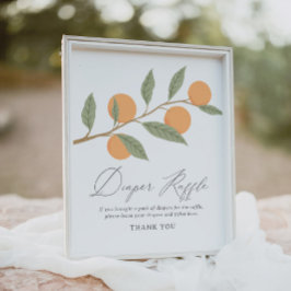 Kleine Süsse Babydusche Windeln Raffelzeichen Poster