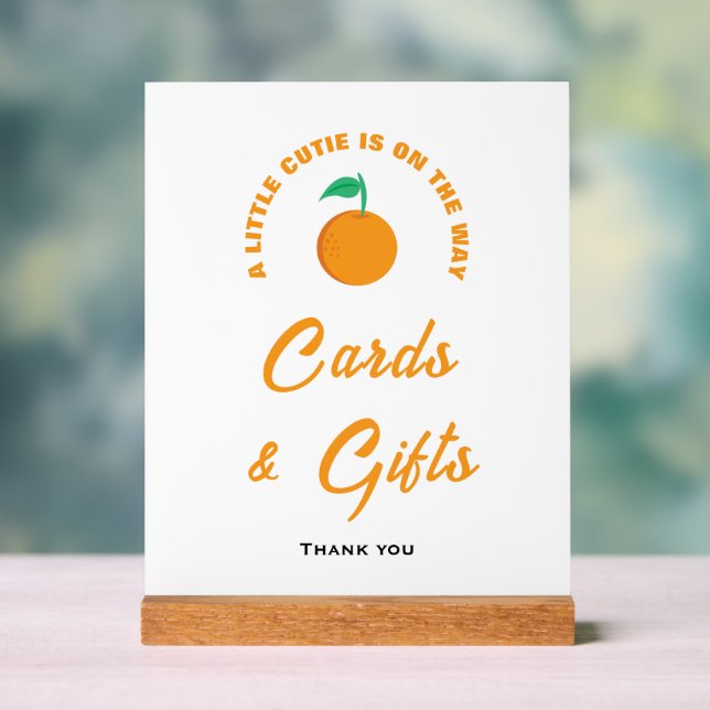 Kleine Süsse Babyduschkarten und Geschenksschild Acrylschild (Neutral)