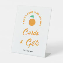 Kleine Süsse Babyduschkarten und Geschenksschild