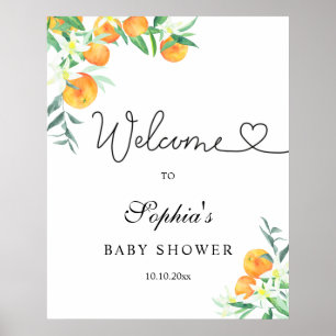 Kleine Süße Babyparty Begrüßung Poster