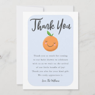 Kleine Süsse Blue Baby Dusche Dankeskarte