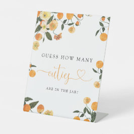 Kleine Süsse Botanische Babydusche Sockelschild